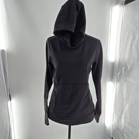 Athleta Stowe Hoodie Women's‎  XS Black Balaclava Pullover Zip Pocket Athleisure - Picture 2 of 12